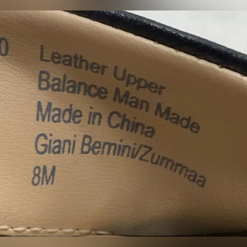 New Giani Bernini Memory Foam Leather Strappy Block Heel Sandals 8 - Picture 10 of 11